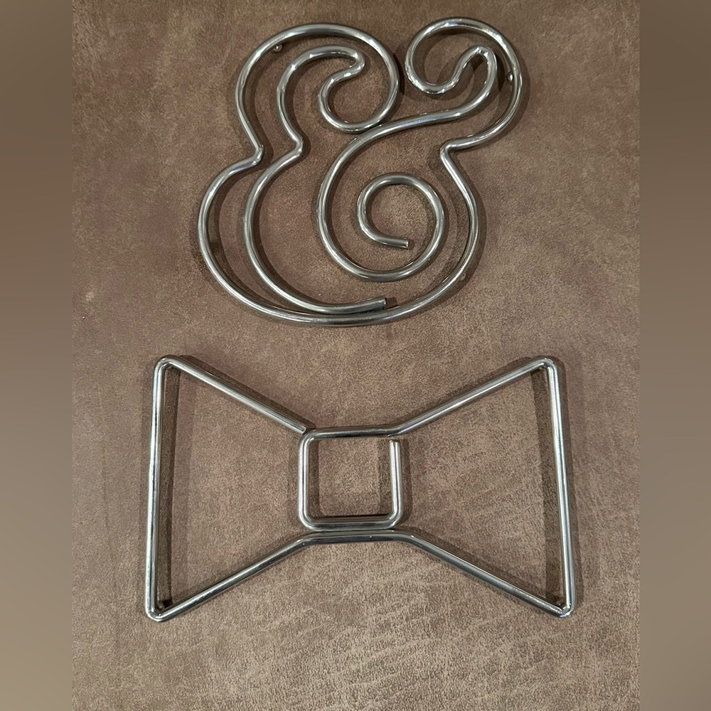 Kate Spade Bow and Ampersand Silver Trivets